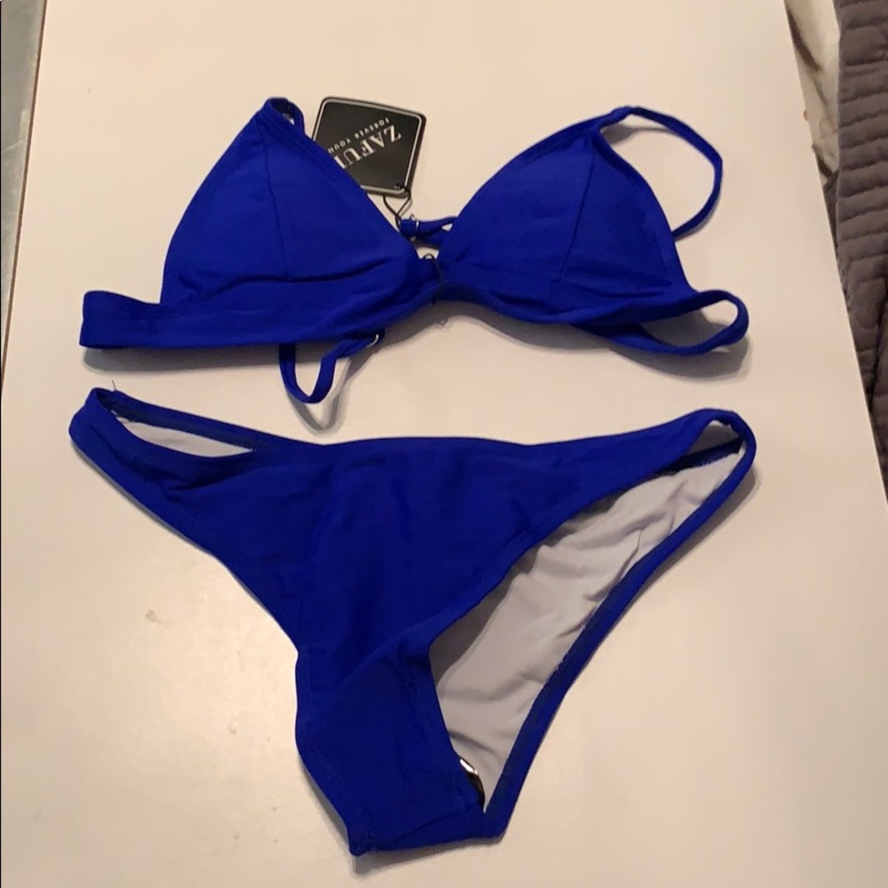 Blue bikini